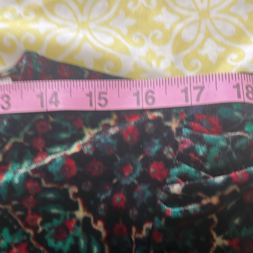 LOFT Ornamental Floral Shirred Velvet Mini Dress in Women’s 14 NWOT Never Worn - Picture 11 of 13